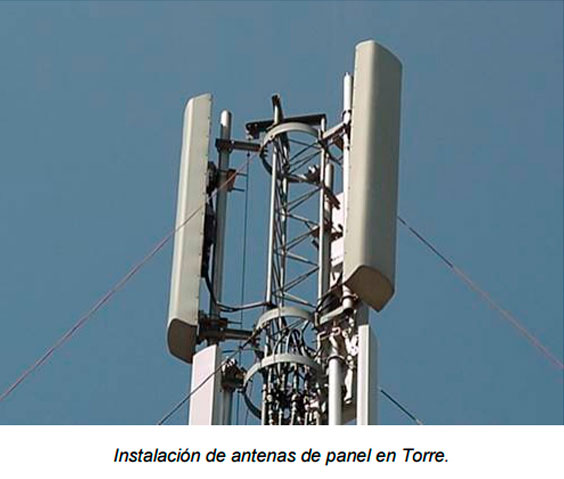 Sondikatel antenas de panel en torre
